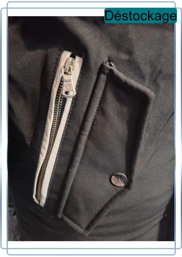 Blouson fourrure à capuche projet X - homme - noir et blanc - taille M (161) - photo numéro 6