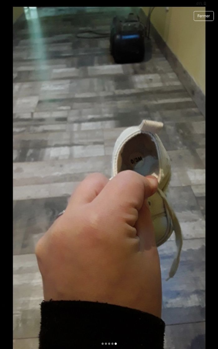Chaussures bébé à lacet - photo numéro 5