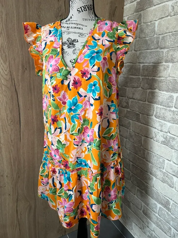 Robe bohème estivale taille L - photo numéro 2