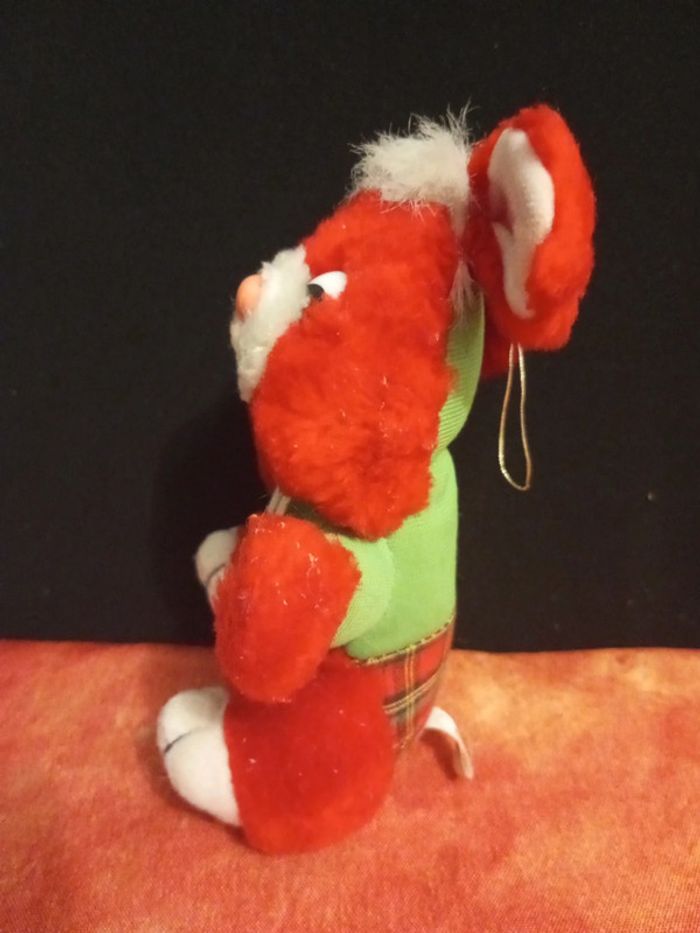 Lapin rouge et blanc vintage - photo numéro 6