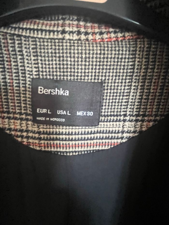 Manteau à carreaux Bershka - photo numéro 2