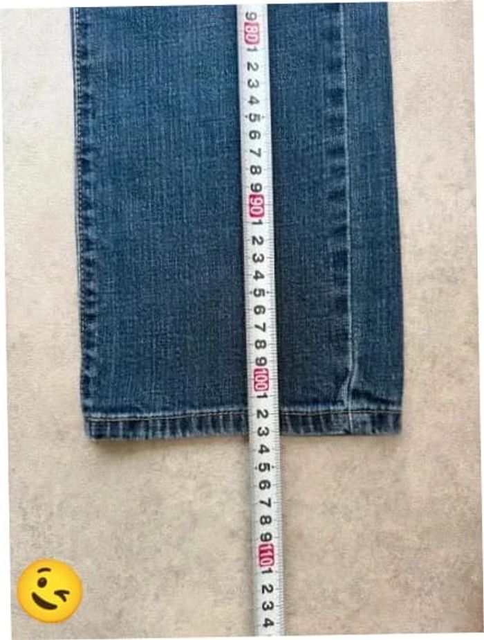 Jeans Levi's W28 FR38 coupe droite bleu Femme Women pan330b - photo numéro 4