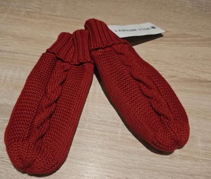 Moufles Petit Bateau – Rouge – T. 6-8 ans