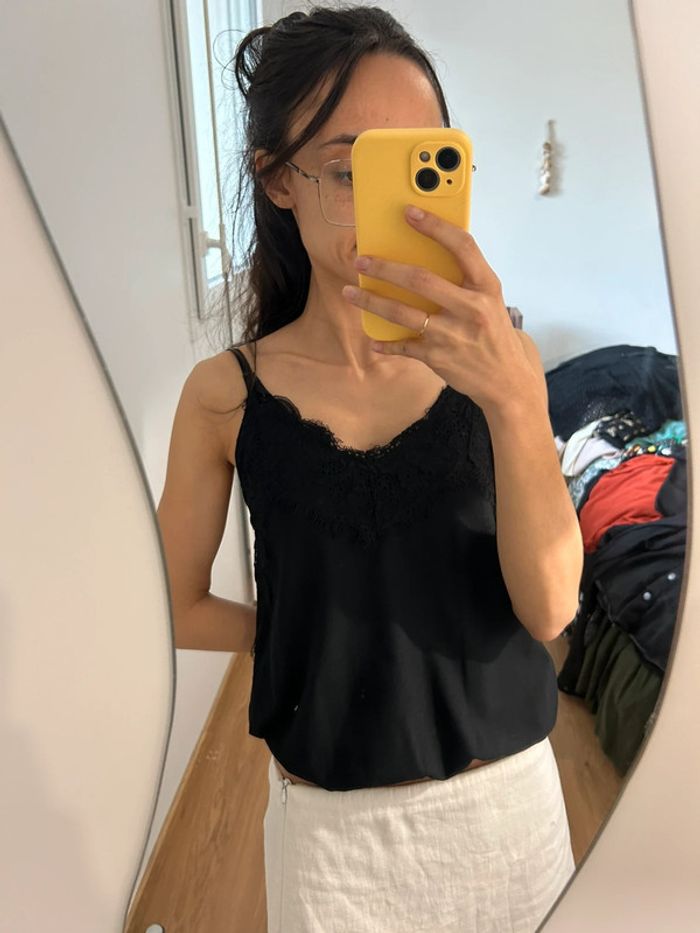 Top dentelle à bretelles vintage - photo numéro 5