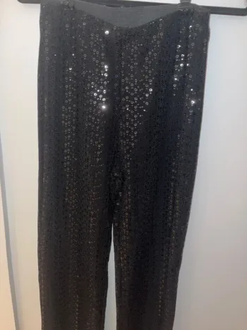 Pantalon noir à paillettes Pieces – Taille S