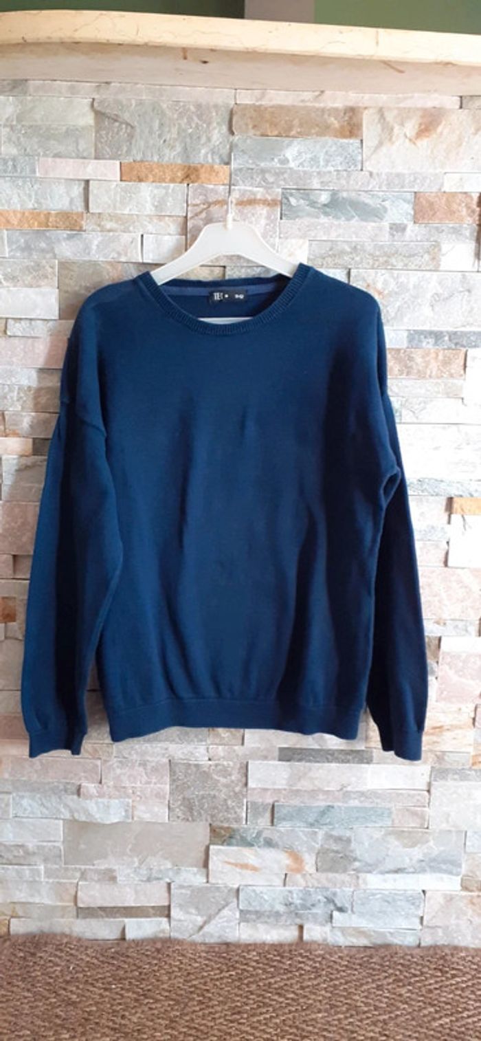 Pull bleu marine 12 ans T ex