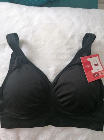 Brassière noire avec coussinets T XL