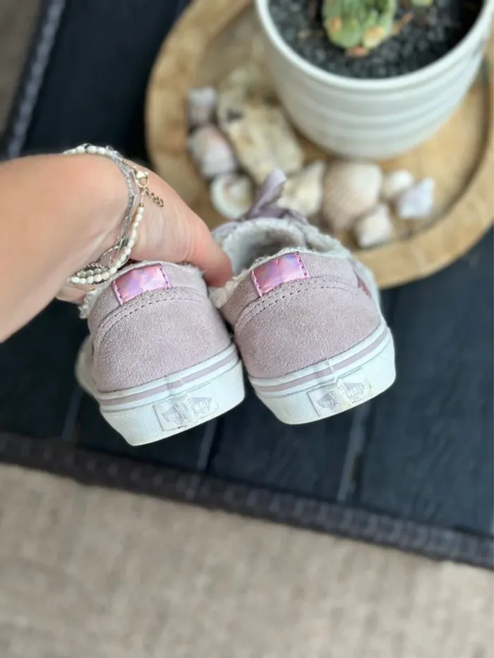 Baskets Vans rose velours fourrées – Pointure 34 - photo numéro 12