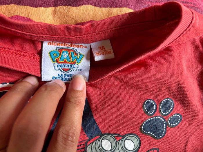 Tee shirt manches longues pat patrouille 3 ans - photo numéro 3