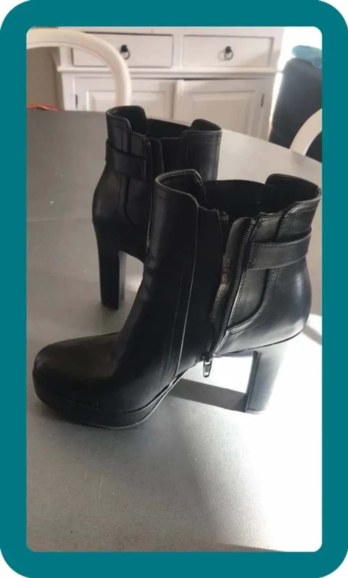 Bottines talons compensées - photo numéro 3