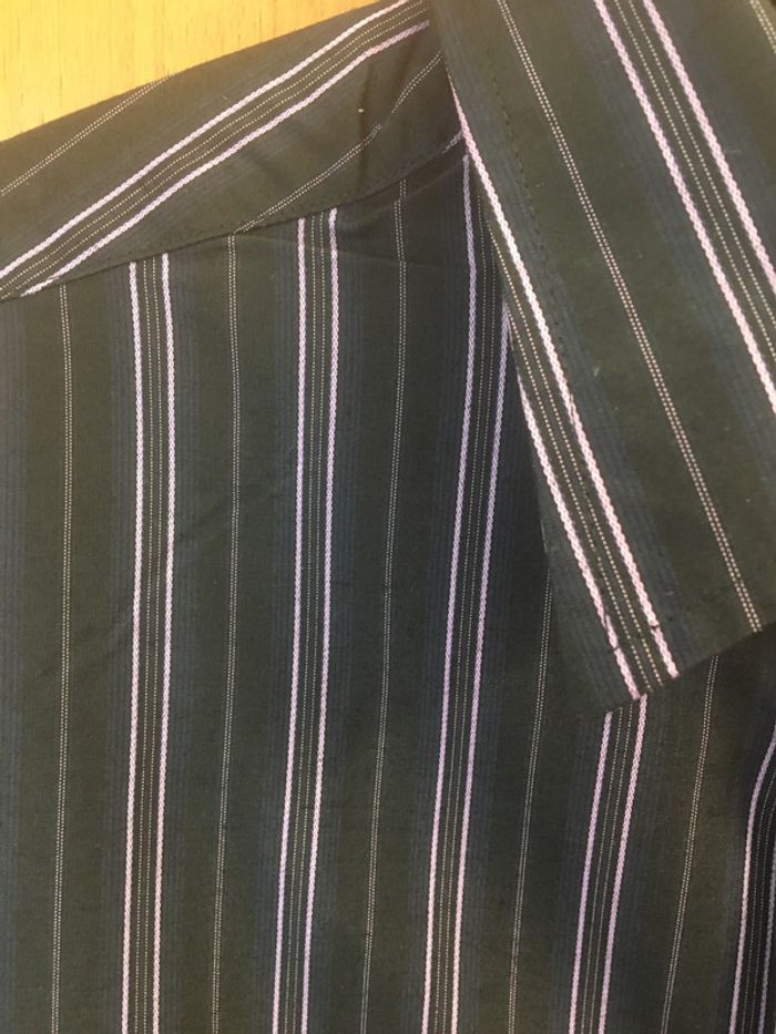 Chemise manches courtes noir Angelico Litrico taille XL - photo numéro 3