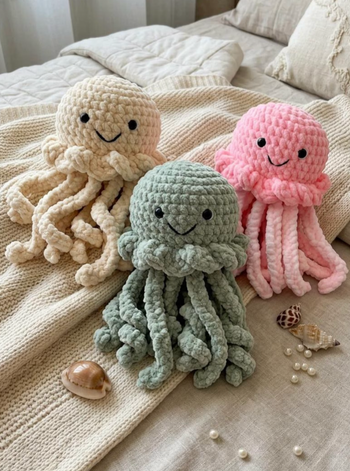 🐙✨ Peluche Méduse – Douce & Personnalisable ✨🐙