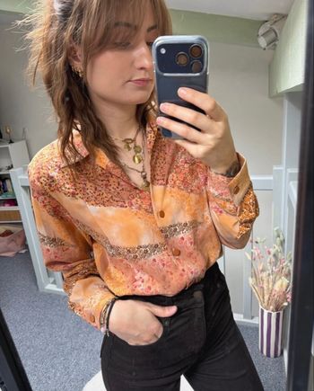 Chemise vintage fleurie style patchwork – Sophie de Sologne