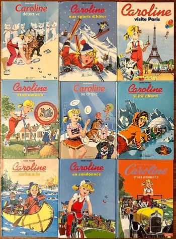 Lot de 9 livres Caroline Pierre probst Hachette bd album années 90