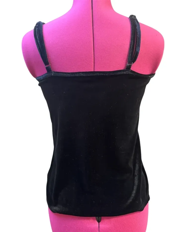 Débardeur velours dentelle etam taille M - photo numéro 2