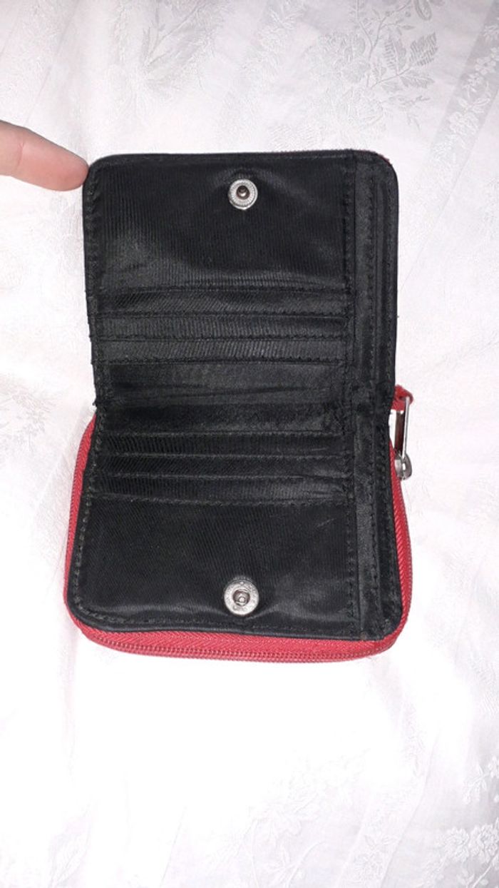 Porte feuille rouge converse - photo numéro 2