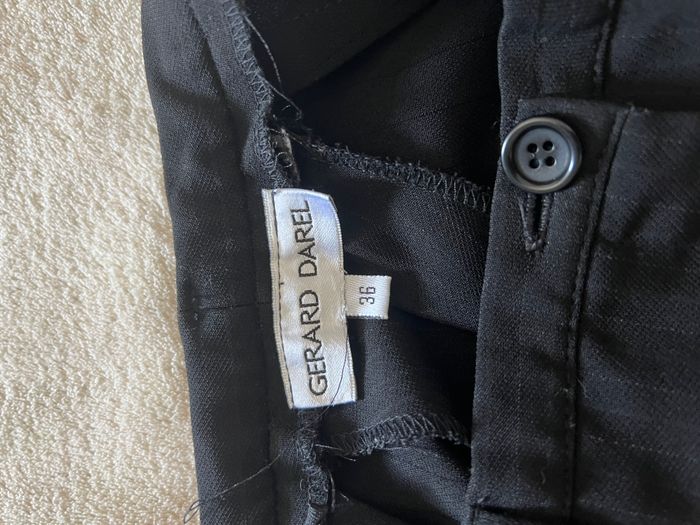 đ Pantalon noir coupe droite â taille 36 â GĂ©rard Darel - photo numĂ©ro 5