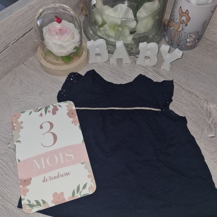 Débardeur bébé fille 3 mois gemo