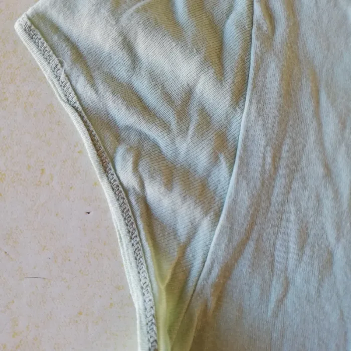 Tee-shirt mini manches col V Petit bateau 18 ans vert clair - photo numéro 3
