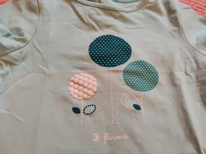 T-shirt manches courtes bébé fille Obaïbi 12 mois - photo numéro 2