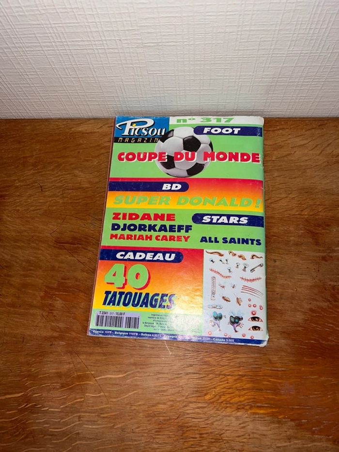 Picsou Magazine N 317 Coupe Du Monde  BD Super Donald Juin 1998 Disney - photo numéro 4