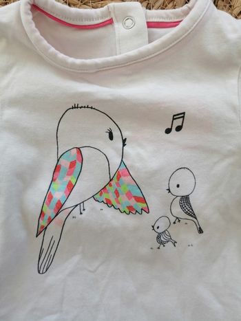 Tee-shirt manches longues fille 6 mois