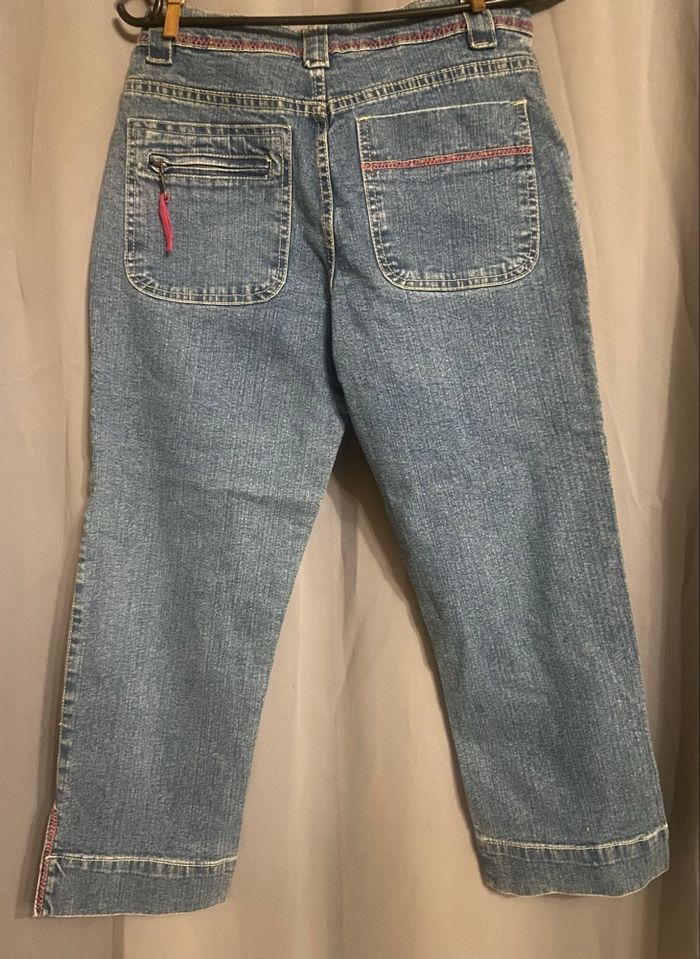 Pantacourt large »Across »bleu clair - photo numéro 2