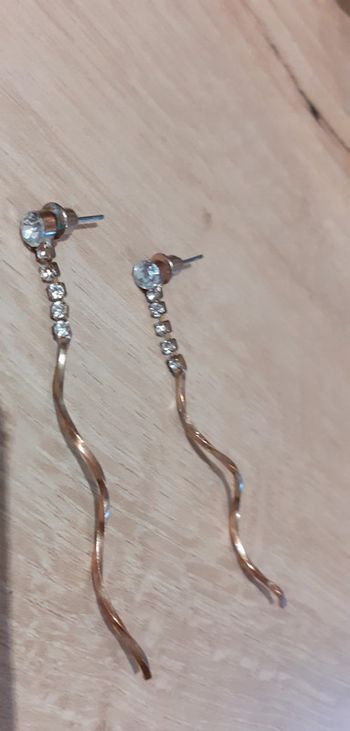 Boucle d'oreille doré