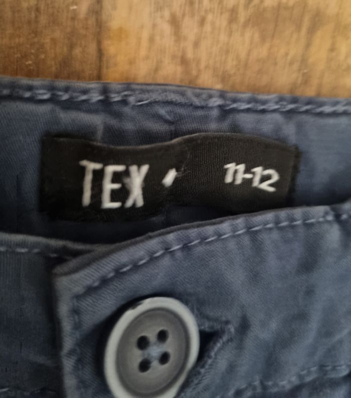 pantalon chino garçon bleu tex taille 11/12ans - photo numéro 2