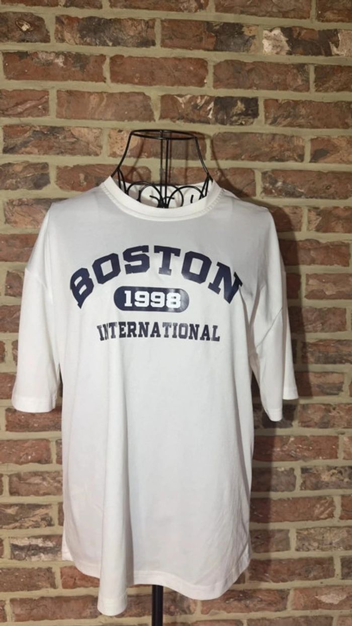 T-shirt blanc Boston Shein Taille S / 36