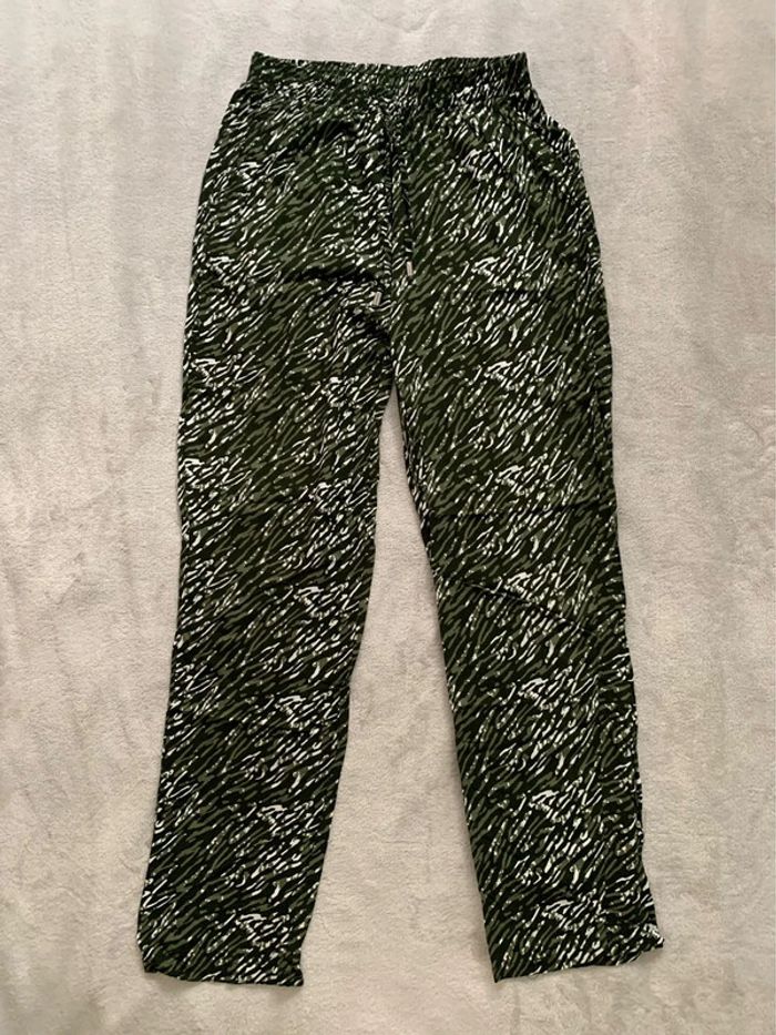 Pantalon fluide vert
