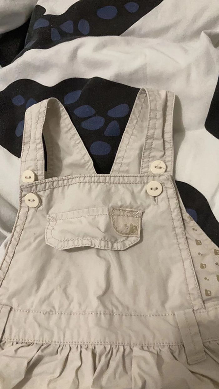 Robe salopette beige tex 18 mois - photo numéro 2