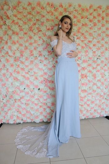 Robe de bal bleu