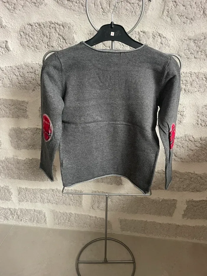 Pull mi saison fille gris 6ans in extenso - photo numéro 3