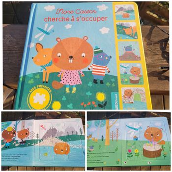 🦫 Flore Castor cherche à s'occuper 🦫 livre 5 puzzles