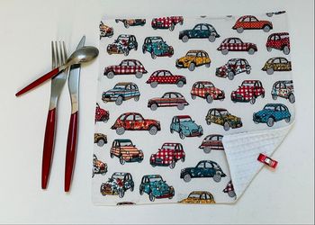 Serviette de cantine 30X30 voiture