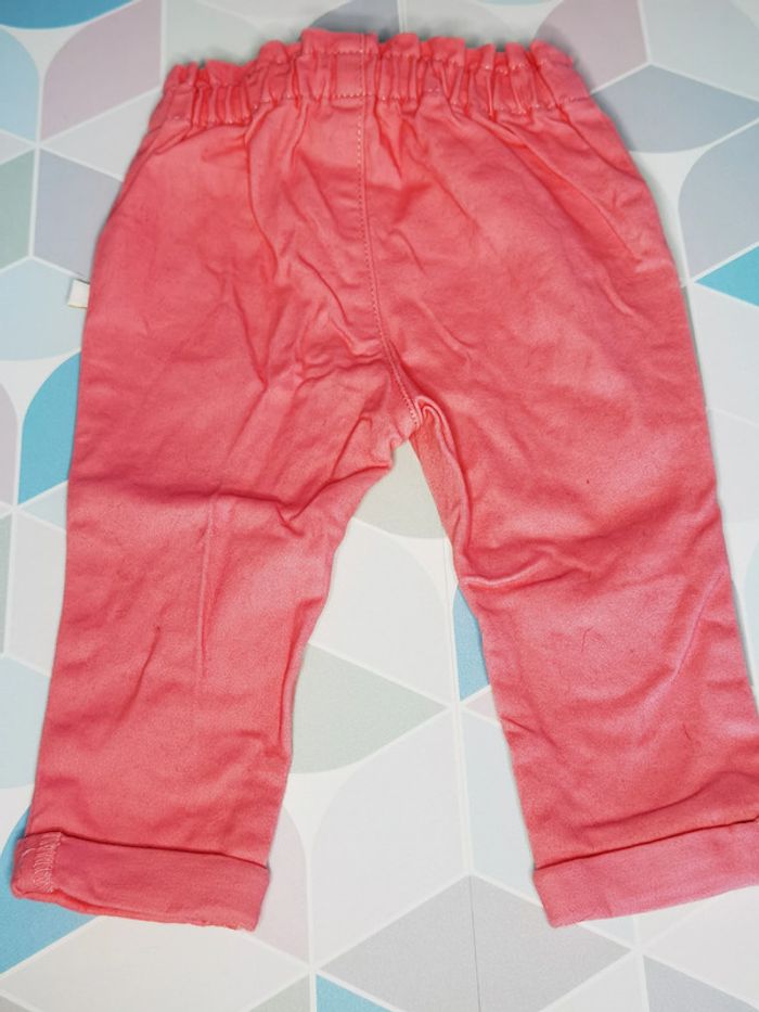 D3882 - jeans fille 6 mois - photo numéro 2