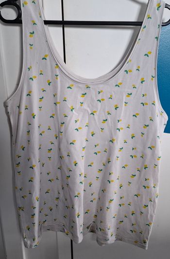 Débardeur blanc imprimé citrons 🍋