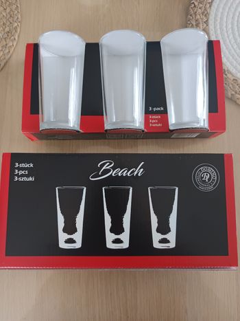 Lot de 6 verre neuf