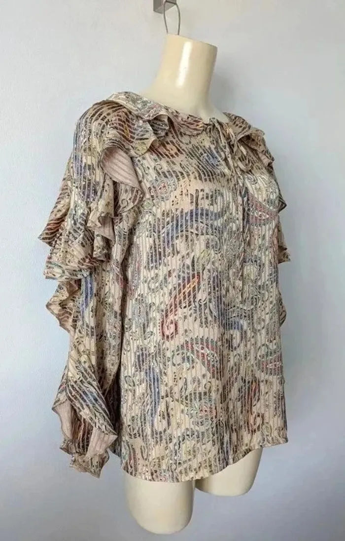Blouse à volants - Maje - taille 1 (36) - photo numéro 2