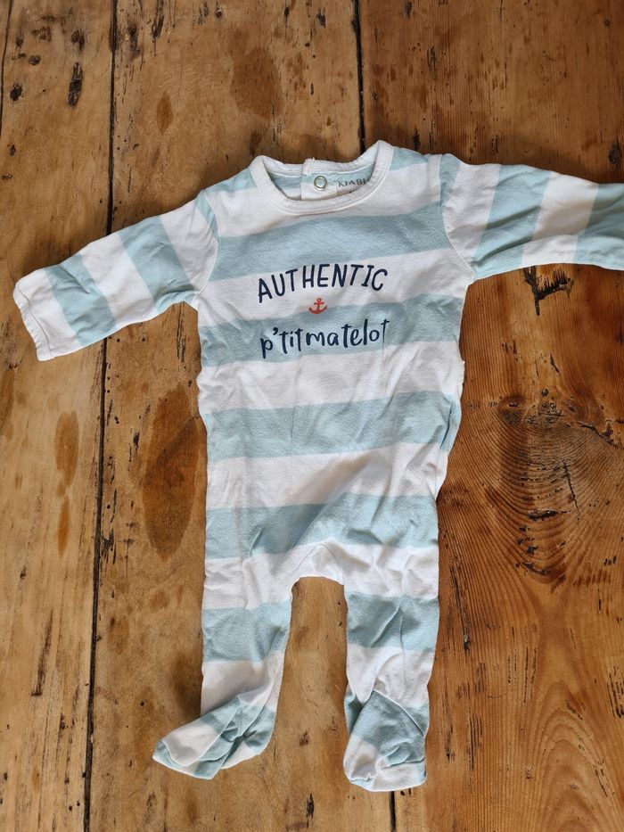 Lot trois pyjamas légers 1-3 mois