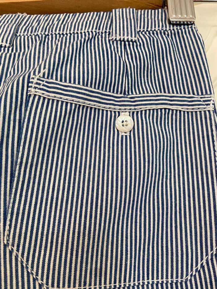Pantacourt rayé bleu et blanc Cyrillus 6 ans - photo numéro 3