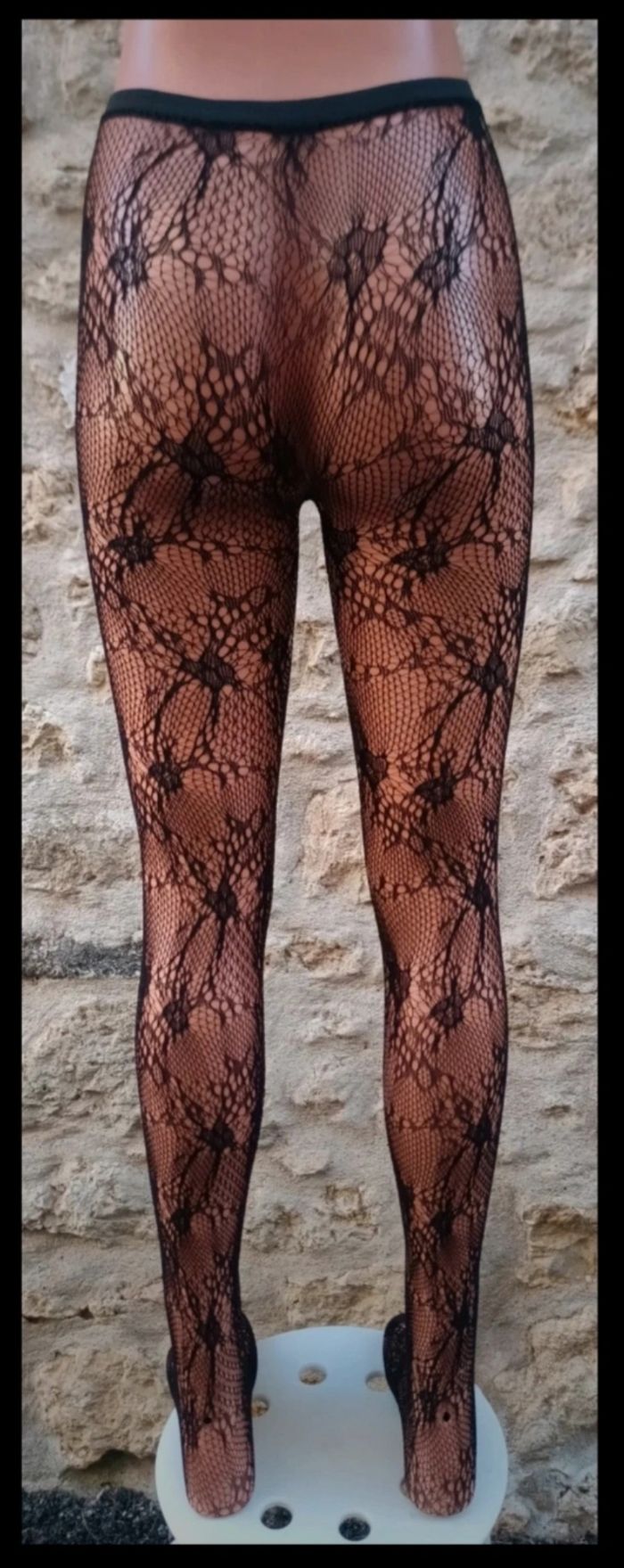 Collant résille motif fantaisie - photo numéro 3