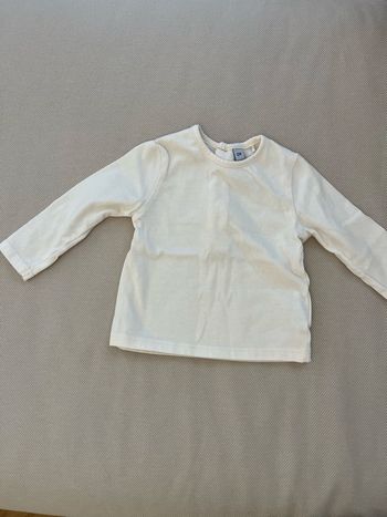 T-shirt manches longues blanc 