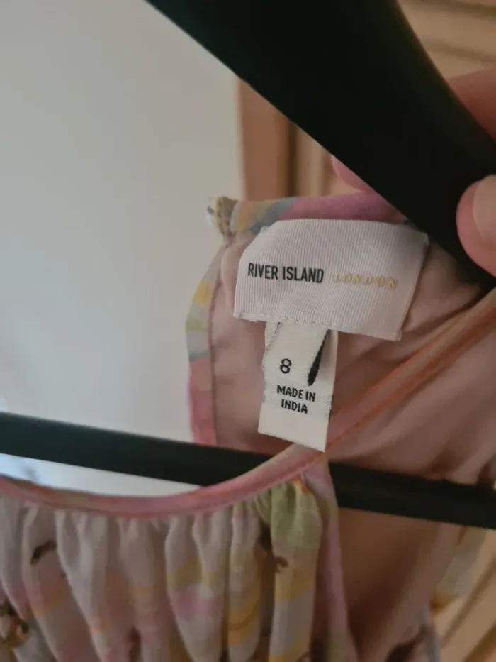 Combishort River Island ornementé orange fleurie - photo numéro 6