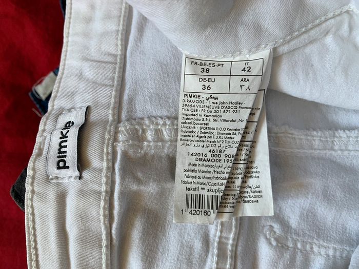 Jeans Pimkie blanc taille 38 - photo numéro 5