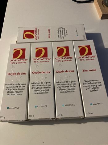 5 boîtes de crème oxyplastine 125g