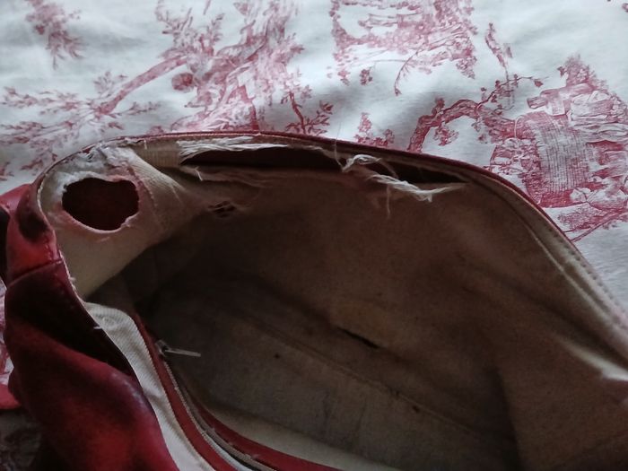 sac en cuir lisse et daim - photo numéro 8