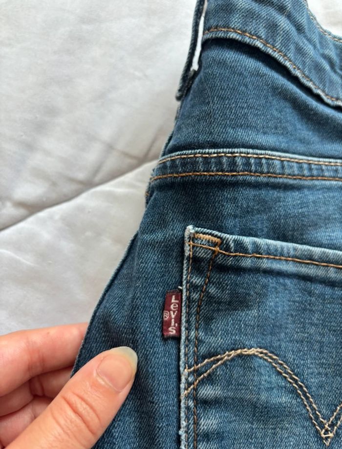 Jean levi’s bleu mi taille haute coupe slim straight droit demi curve taille S/36 L34 femme - photo numéro 4