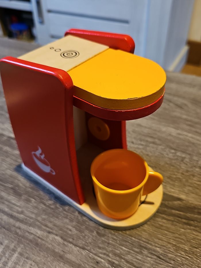 ☕️✨ Machine à café en bois – Jouet enfant ✨☕️